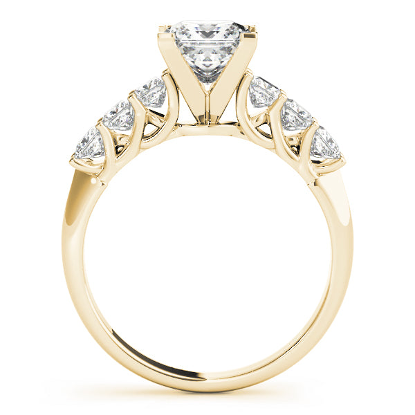 Graduated Five-Stone Princess-Cut Diamond Engagement Ring (5/8 ct. tw.)