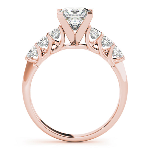 Graduated Five-Stone Princess-Cut Diamond Engagement Ring (5/8 ct. tw.)