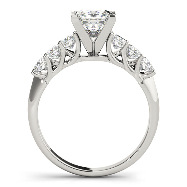 Graduated Five-Stone Princess-Cut Diamond Engagement Ring (5/8 ct. tw.)