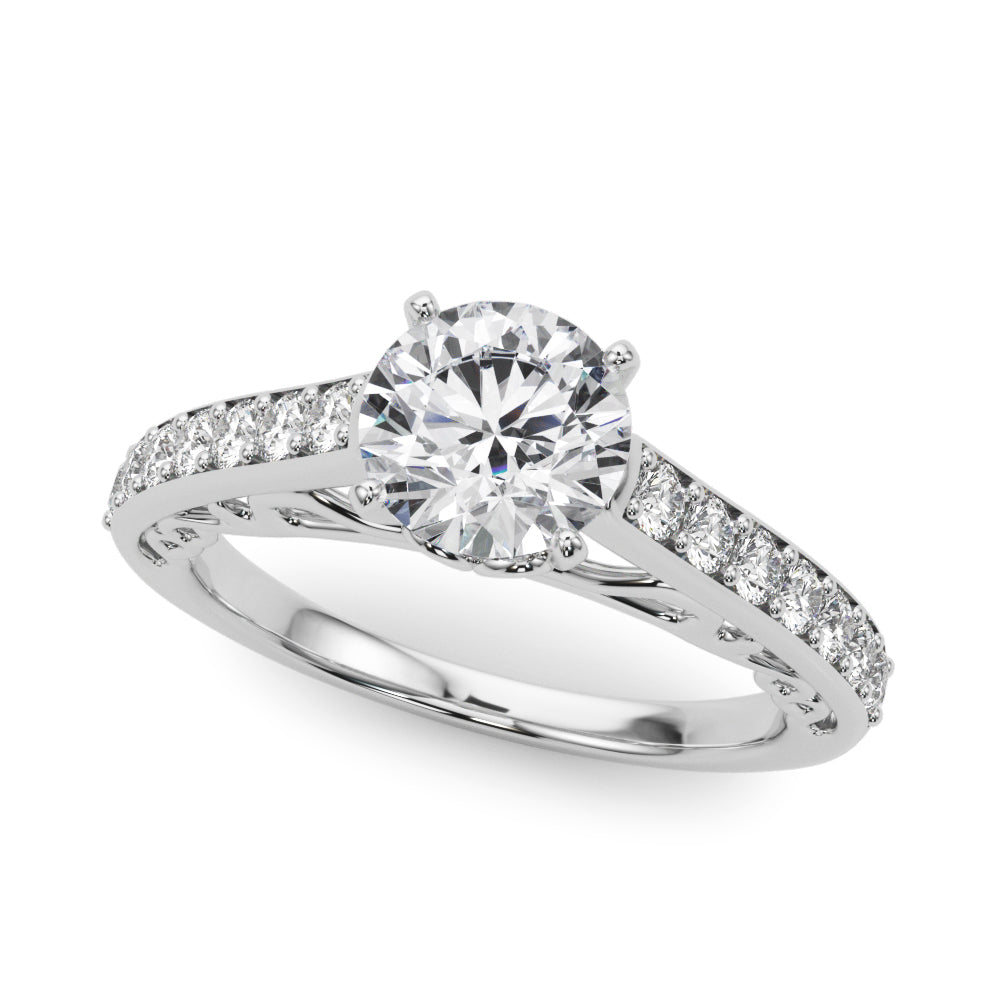 Classic Pavé Diamond Engagement Ring (1/3 ct. tw.)
