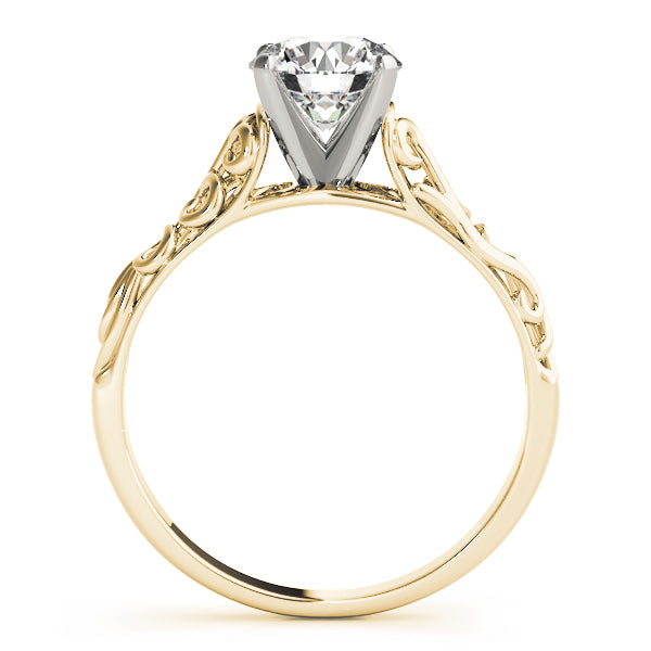 Romantic Filigree Diamond Engagement Ring