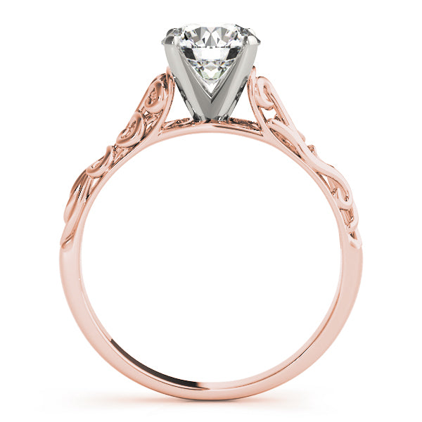 Romantic Filigree Diamond Engagement Ring