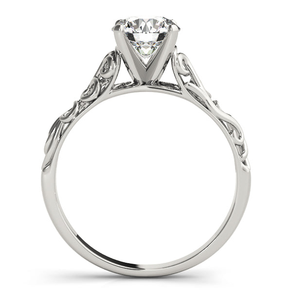 Romantic Filigree Diamond Engagement Ring