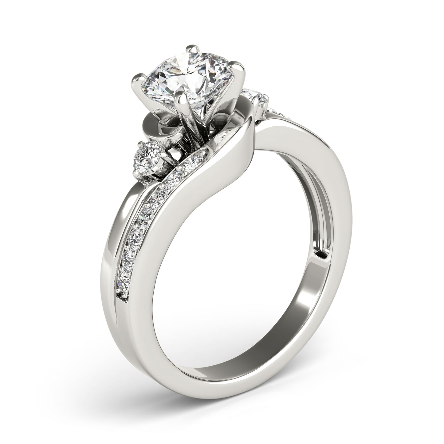 Split-Shank Diamond Engagement Ring (3/8 ct. tw.)