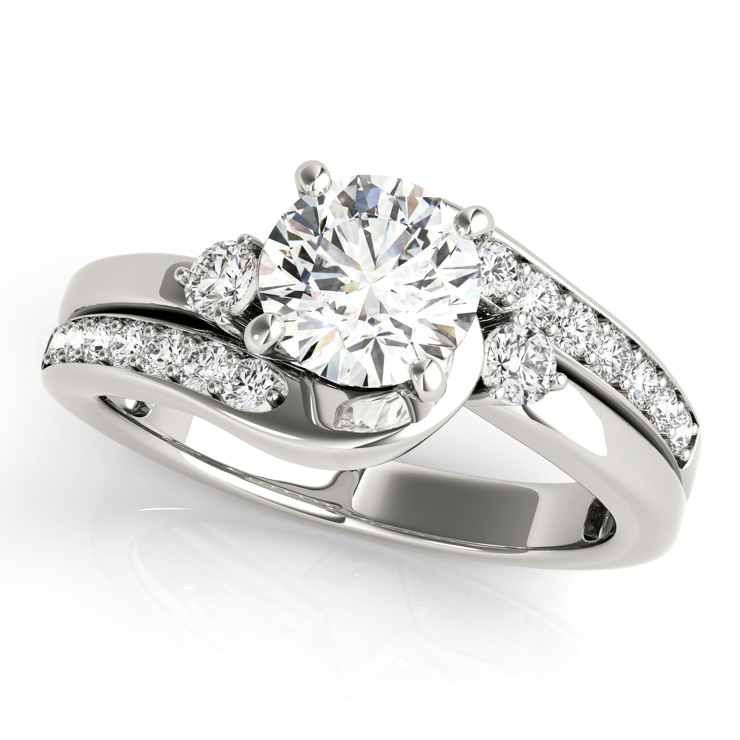 Split-Shank Diamond Engagement Ring (3/8 ct. tw.)