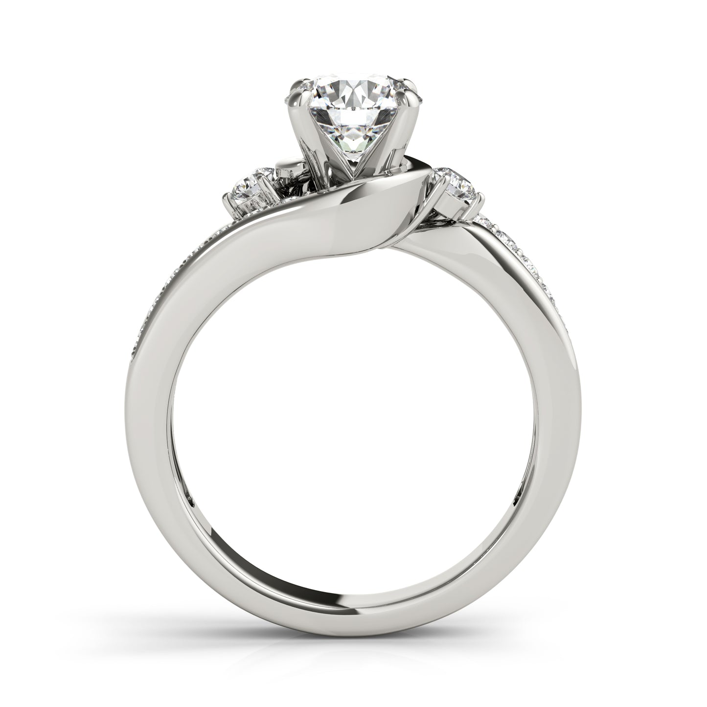 Split-Shank Diamond Engagement Ring (3/8 ct. tw.)