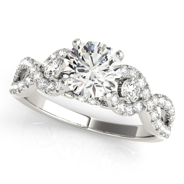 Twist Pavé Diamond Engagement Ring (3/8 ct. tw.)