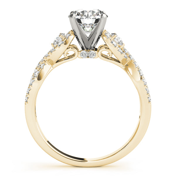 Twist Pavé Diamond Engagement Ring (3/8 ct. tw.)