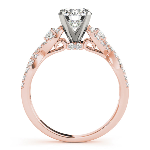 Twist Pavé Diamond Engagement Ring (3/8 ct. tw.)