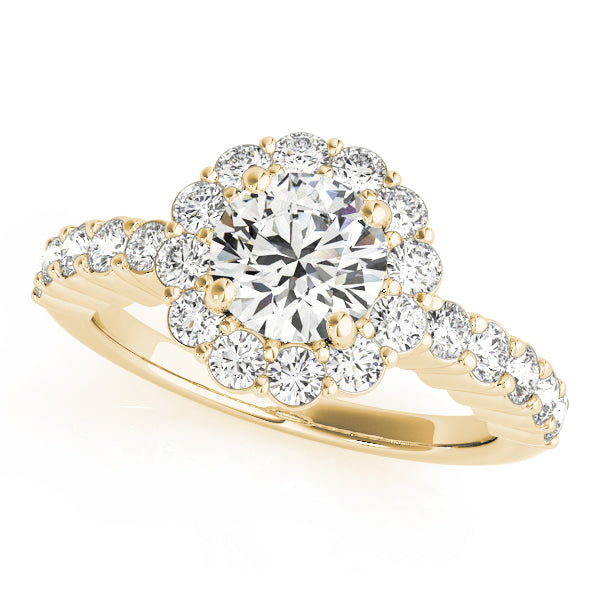 Floral Halo Diamond Engagement Ring (5/8 ct. tw.)