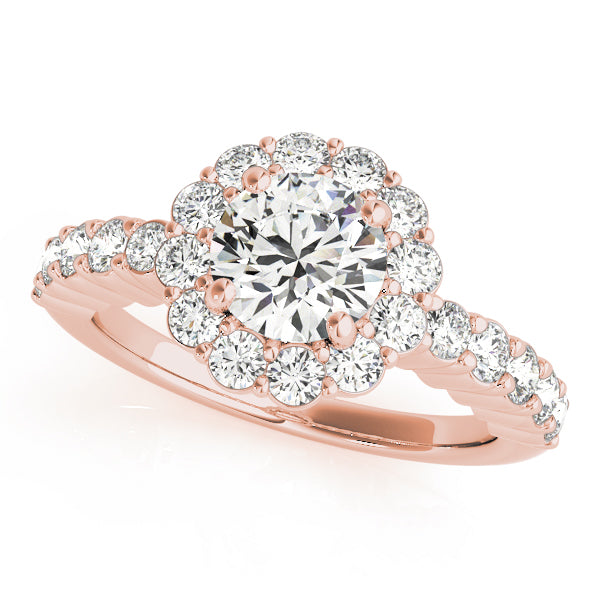 Floral Halo Diamond Engagement Ring (5/8 ct. tw.)