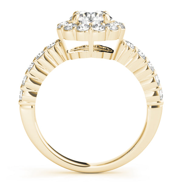 Floral Halo Diamond Engagement Ring (5/8 ct. tw.)