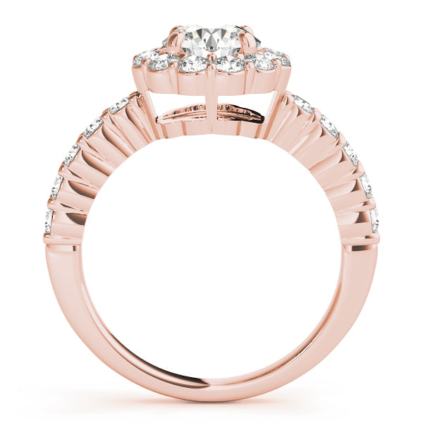 Floral Halo Diamond Engagement Ring (5/8 ct. tw.)