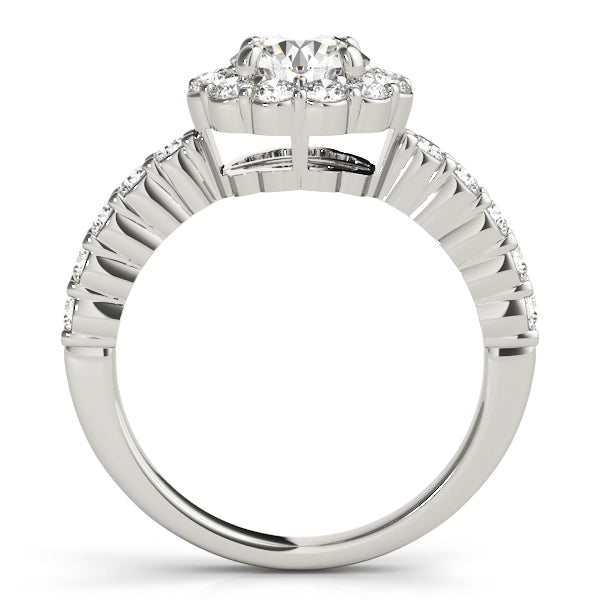 Floral Halo Diamond Engagement Ring (5/8 ct. tw.)