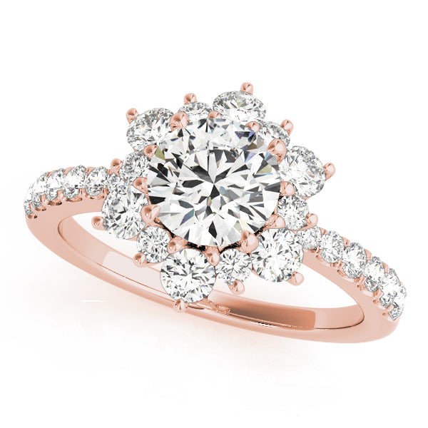Floral Cluster Diamond Engagement Ring (1/2 ct. tw.)