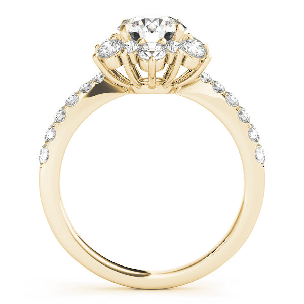 Floral Cluster Diamond Engagement Ring (1/2 ct. tw.)