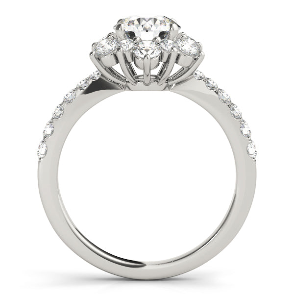Floral Cluster Diamond Engagement Ring (3/4 ct. tw.)