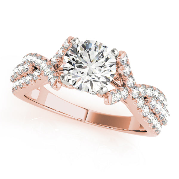 Twist Pavé Diamond Engagement Ring (1/2 ct. tw.)