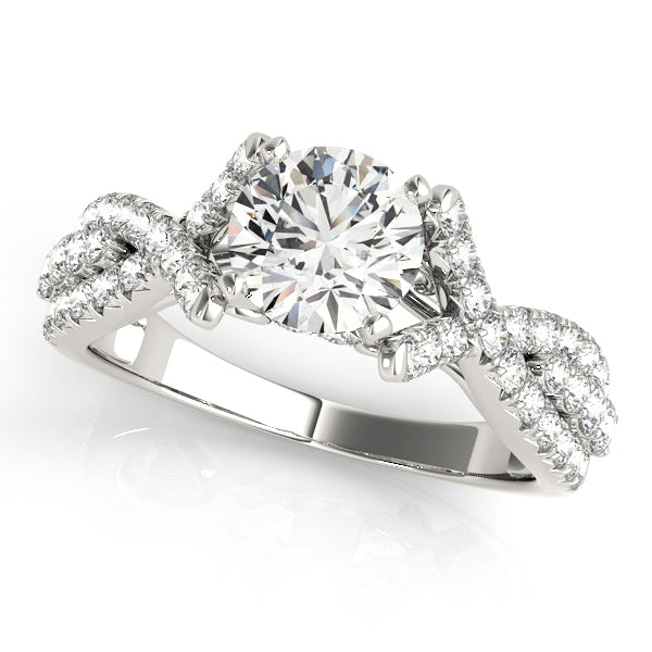 Twist Pavé Diamond Engagement Ring (1/2 ct. tw.)
