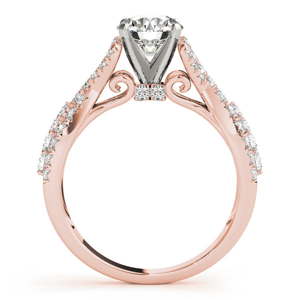 Twist Pavé Diamond Engagement Ring (1/2 ct. tw.)
