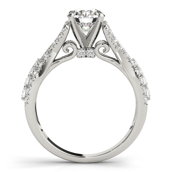 Twist Pavé Diamond Engagement Ring (1/2 ct. tw.)