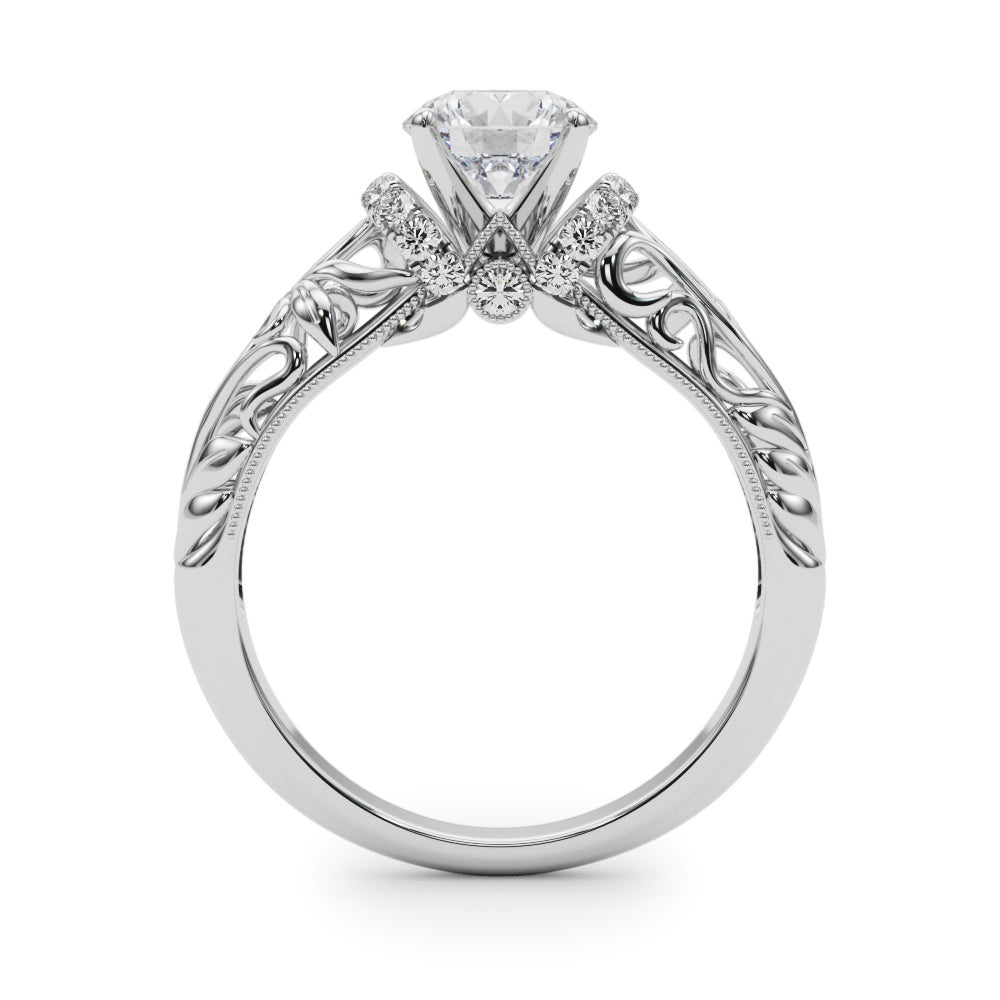 Romantic Pavé Diamond Engagement Ring (1/6 ct. tw.)