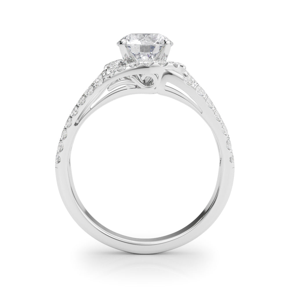 Double Halo Split-Shank Diamond Engagement Ring (5/8 ct. tw.)