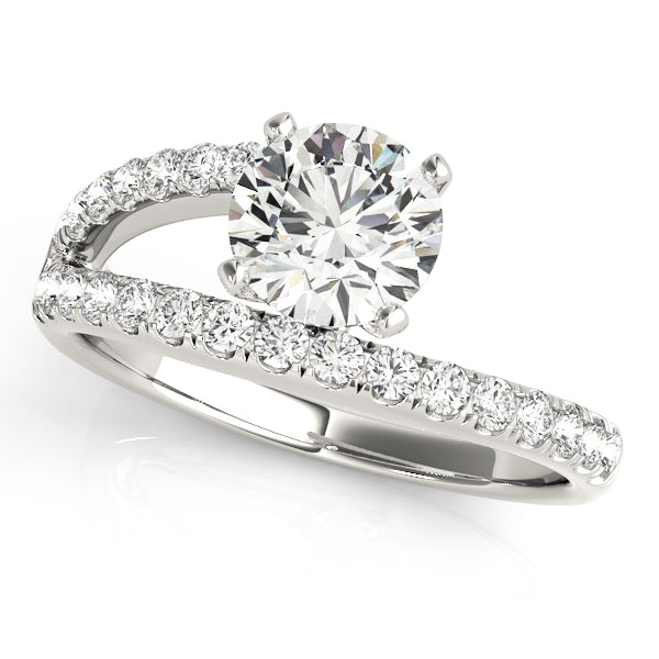 Modern Bypass Pavé Diamond Engagement Ring (1/3 ct. tw.)