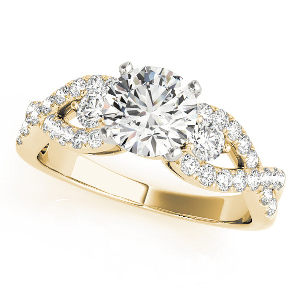 Twist Diamond Engagement Ring (3/8 ct. tw.)