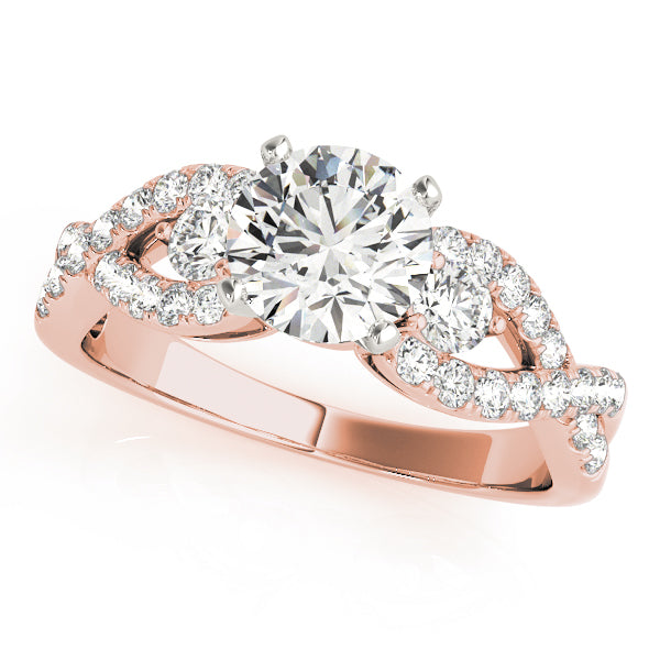 Twist Diamond Engagement Ring (3/8 ct. tw.)