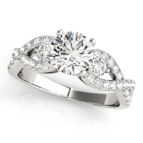 Twist Diamond Engagement Ring (3/8 ct. tw.)