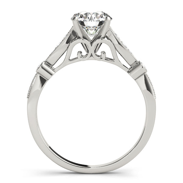 Vintage-Inspired Milgrain Diamond Engagement Ring (1/8 ct. tw.)