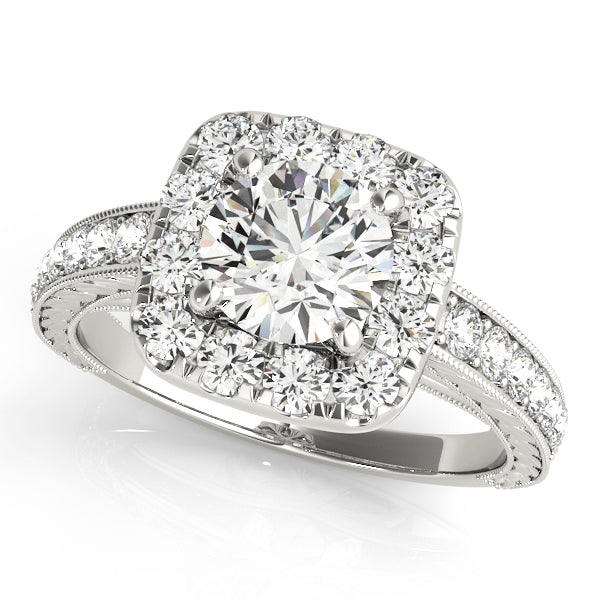 Cushion Halo Diamond Engagement Ring (1/2 ct. tw.)