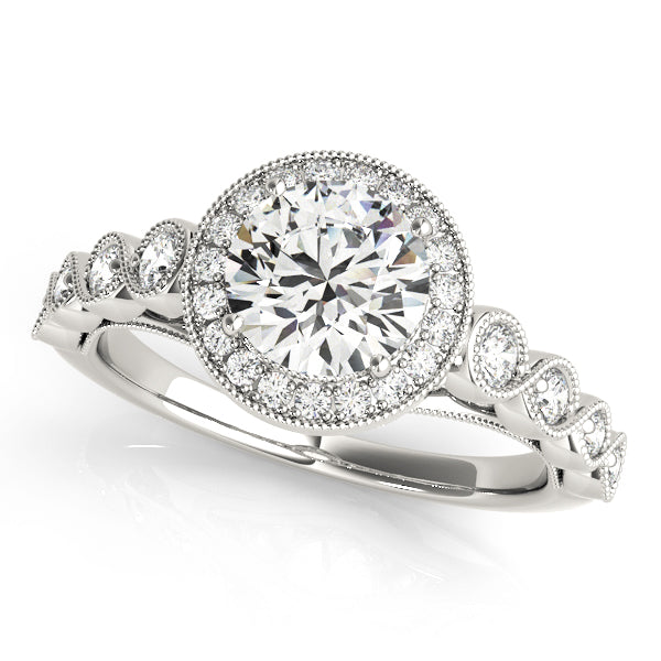 Vintage-Style Halo Diamond Engagement Ring (1/3 ct. tw.)