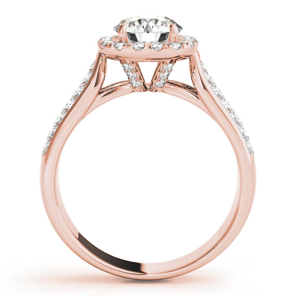 Cushion Halo Pavé Diamond Engagement Ring (3/4 ct. tw.)