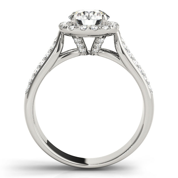 Cushion Halo Pavé Diamond Engagement Ring (3/4 ct. tw.)