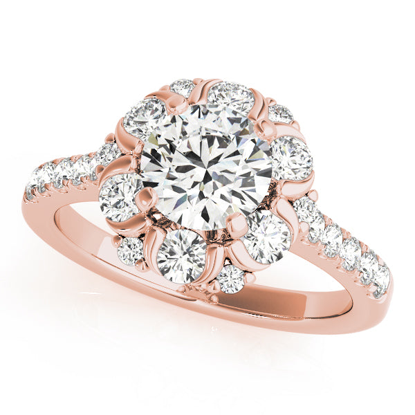 Cluster Halo Diamond Engagement Ring (7/8 ct. tw.)