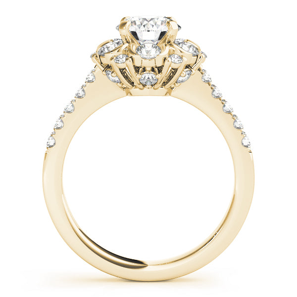 Cluster Halo Diamond Engagement Ring (7/8 ct. tw.)