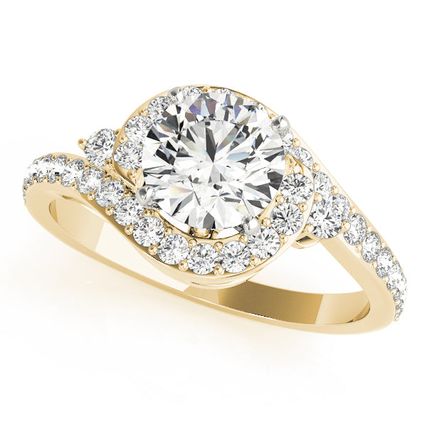 Twist Pavé Diamond Engagement Ring (3/8 ct. tw.)