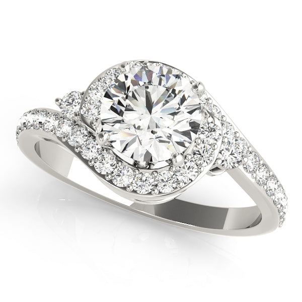 Twist Pavé Diamond Engagement Ring (3/8 ct. tw.)
