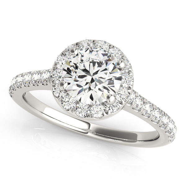 Halo Pavé Diamond Engagement Ring (1/4 ct. tw.)
