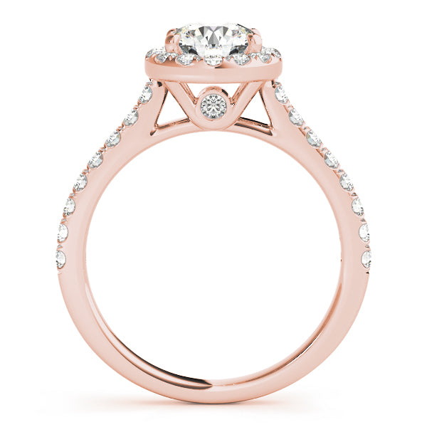 Halo Pavé Diamond Engagement Ring (1/3 ct. tw.)