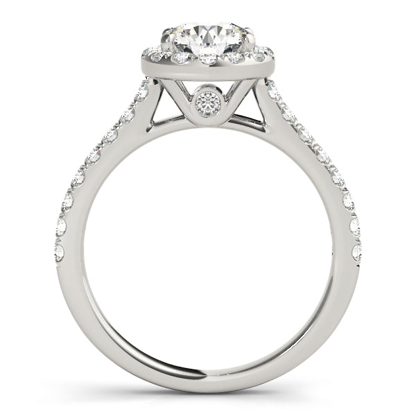 Halo Pavé Diamond Engagement Ring (1/4 ct. tw.)