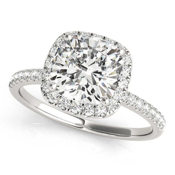 Halo Pavé Diamond Engagement Ring (1/4 ct. tw.)