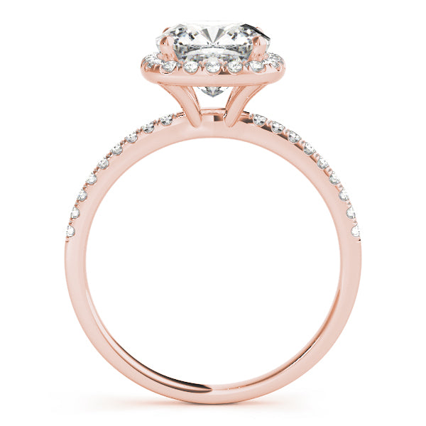 Halo Pavé Diamond Engagement Ring (1/3 ct. tw.)