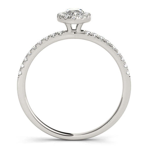 Halo Pavé Diamond Engagement Ring (1/5 ct. tw.)