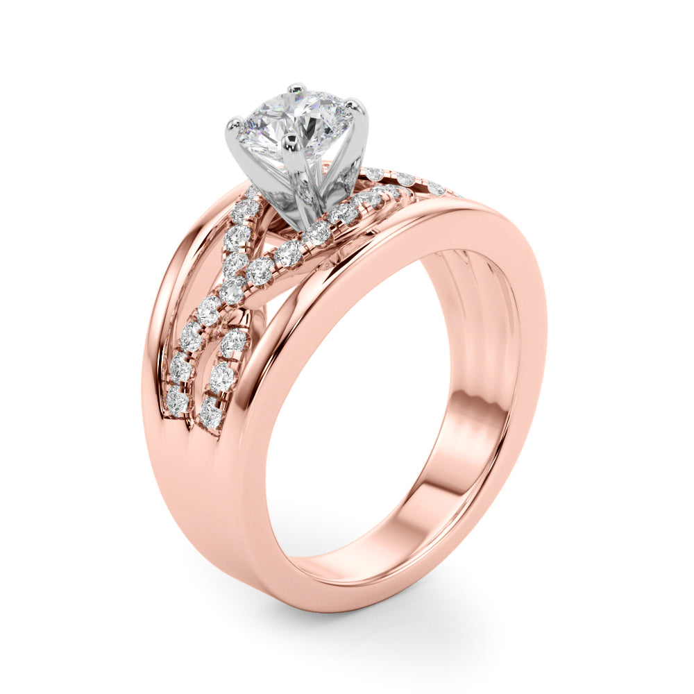 Twist Diamond Engagement Ring (1/4 ct. tw.)