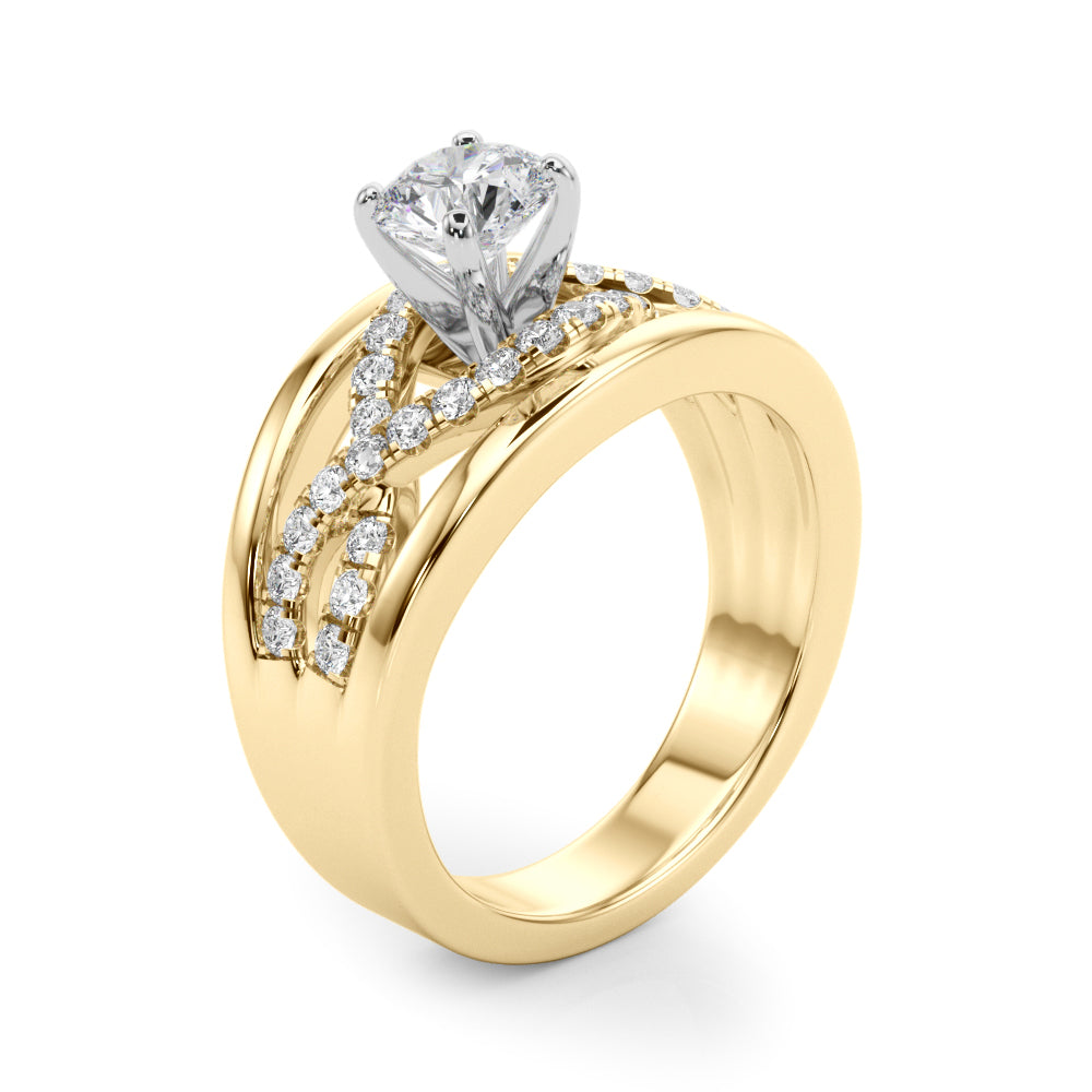 Twist Diamond Engagement Ring (1/4 ct. tw.)