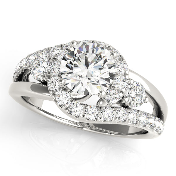 Twist Pavé Diamond Engagement Ring (1/2 ct. tw.)