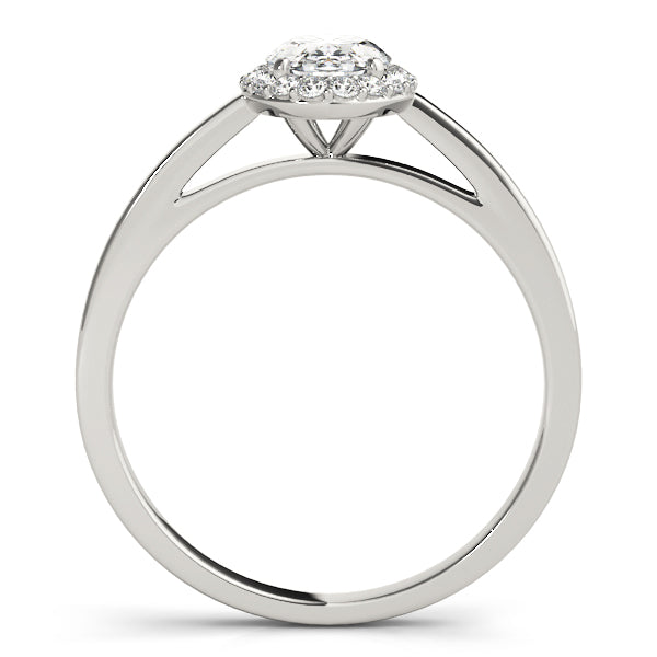 Oval Halo Diamond Engagement Ring (1/6 ct. tw.)